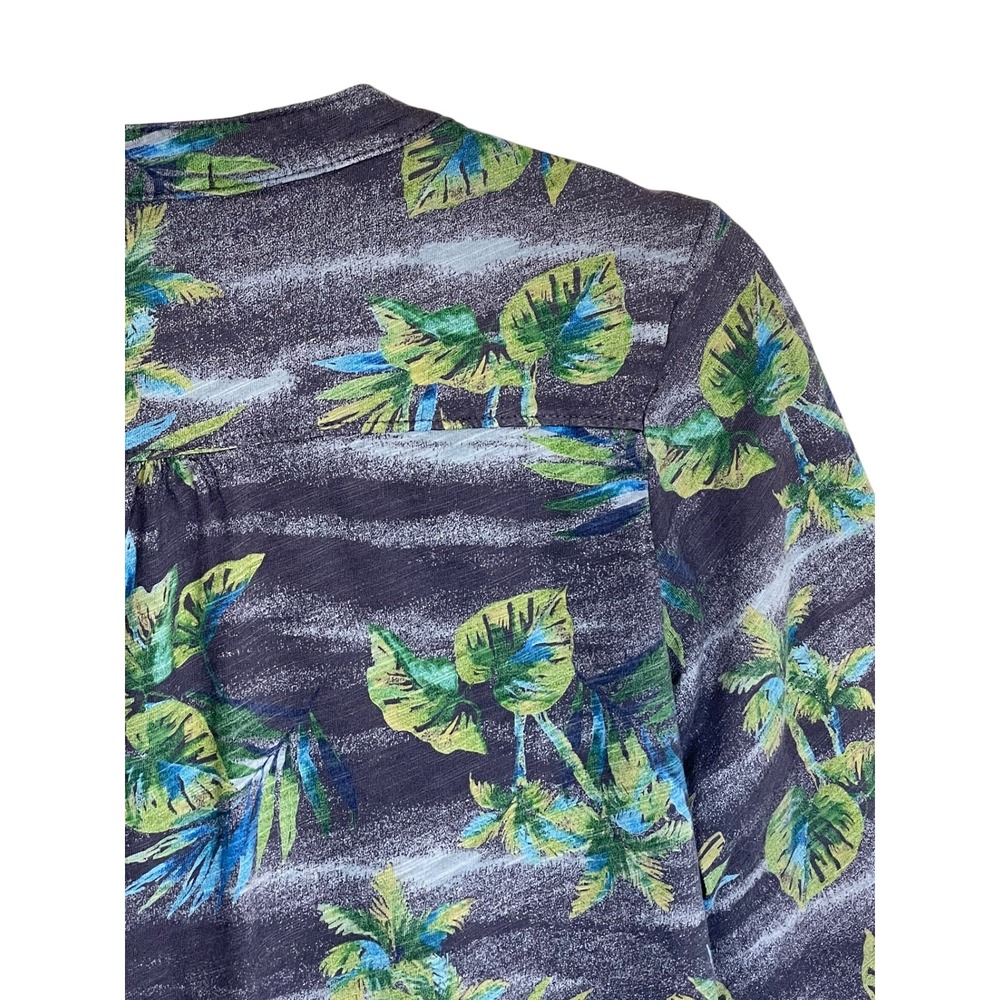 Fresh Produce Womens Tropical Palm Print Slub Cotton 3/4 Sleeve Tunic Top SM USA - Picture 8 of 13